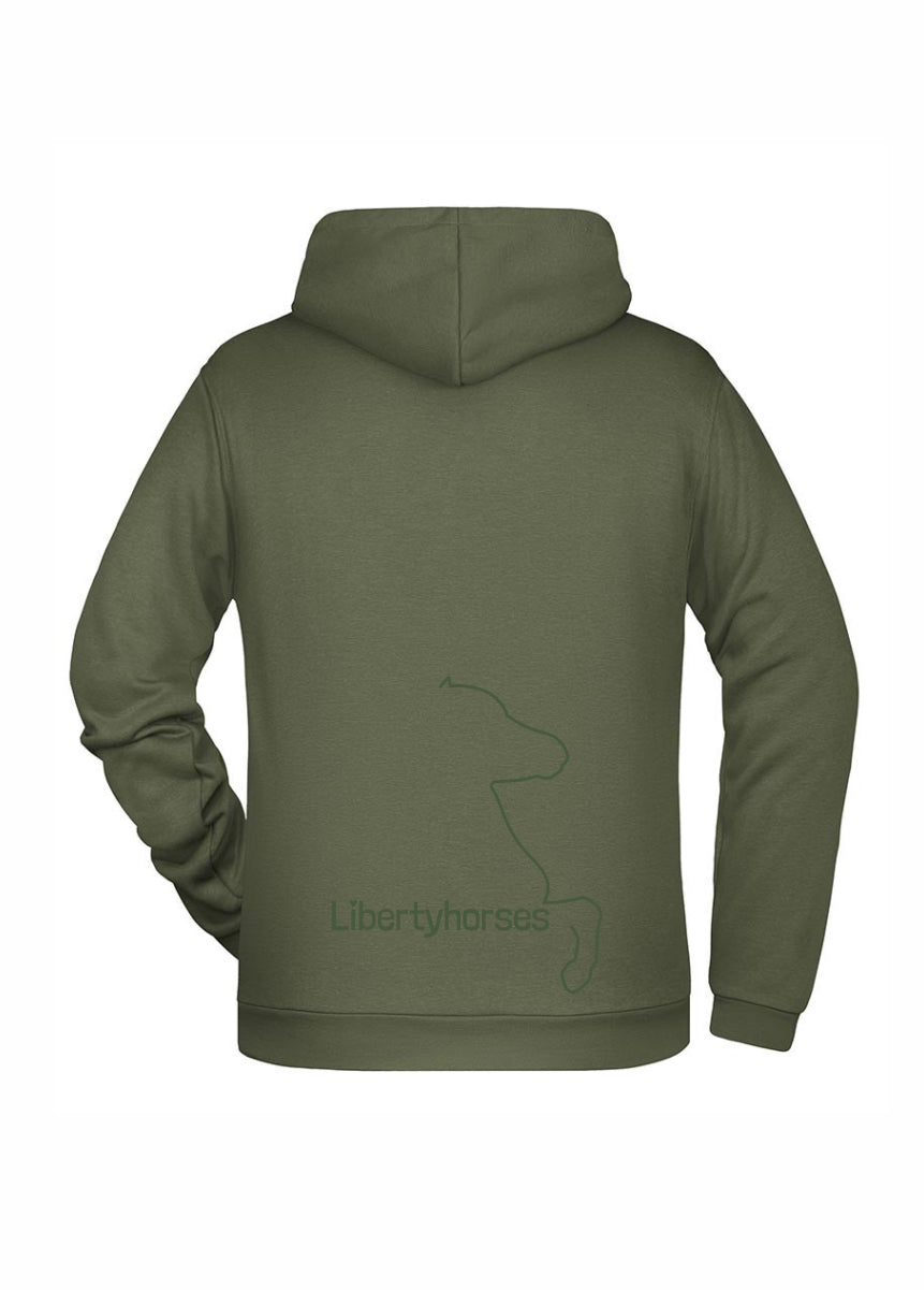 Libertyhorses 3D-Stickerei-Hoodie